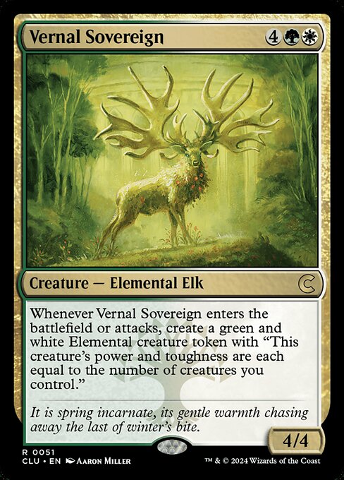 Vernal Sovereign, Ravnica: Clue Edition 51, rare