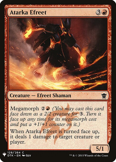 Atarka Efreet, The List DTK-128, common