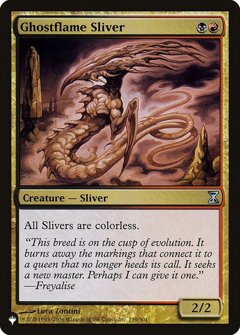 Ghostflame Sliver, The List TSP-239, uncommon