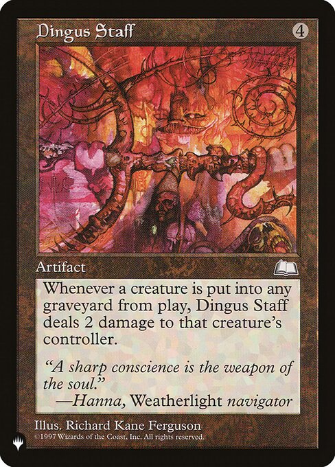 Dingus Staff, The List WTH-149, uncommon