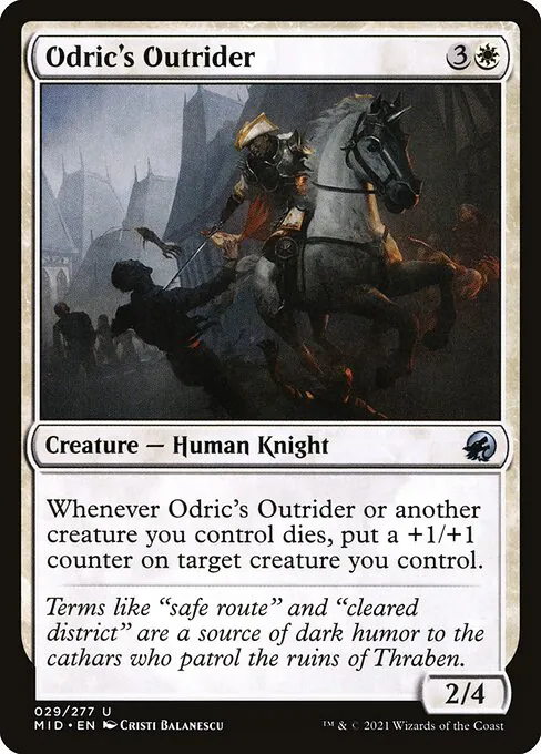 Odric's Outrider, Innistrad: Midnight Hunt 29, uncommon