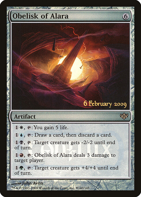Obelisk of Alara, Conflux Promos 140★, rare