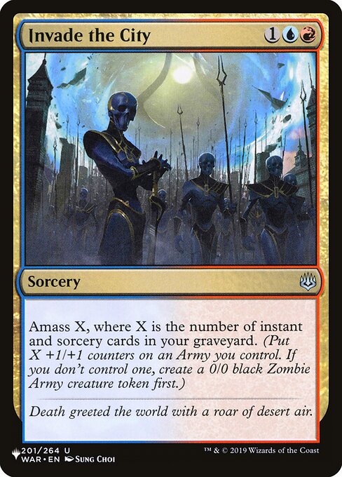 Invade the City, The List WAR-201, uncommon