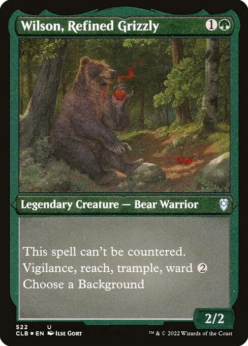 Wilson, Refined Grizzly, Commander Legends: Battle for Baldur's Gate 522, uncommon