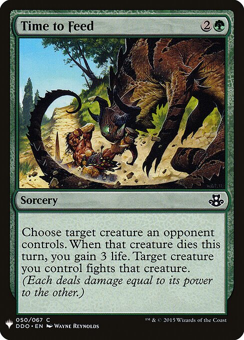 Time to Feed, The List DDO-50, common