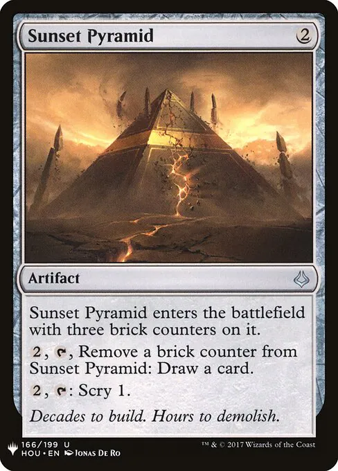 Sunset Pyramid, The List HOU-166, uncommon