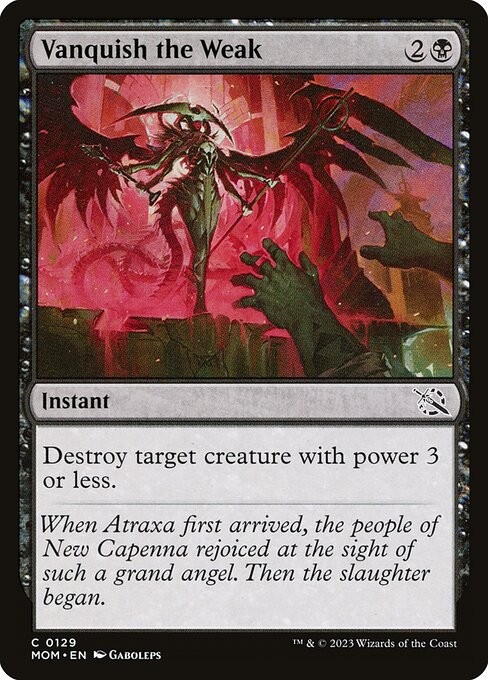 Vanquish the Weak, March of the Machine 129, common