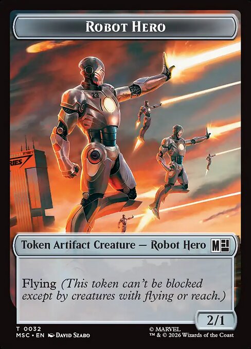 Robot Hero, Marvel Super Heroes Commander Tokens 32, common