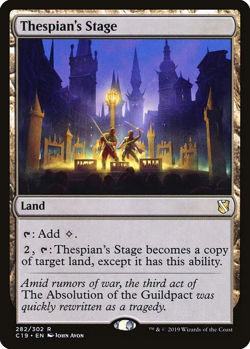 Thespian's Stage, Commander 2019 282, rare