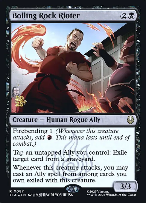 Boiling Rock Rioter, Avatar: The Last Airbender Promos 87s, rare