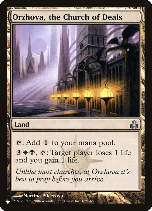 Orzhova, the Church of Deals, The List GPT-162, uncommon
