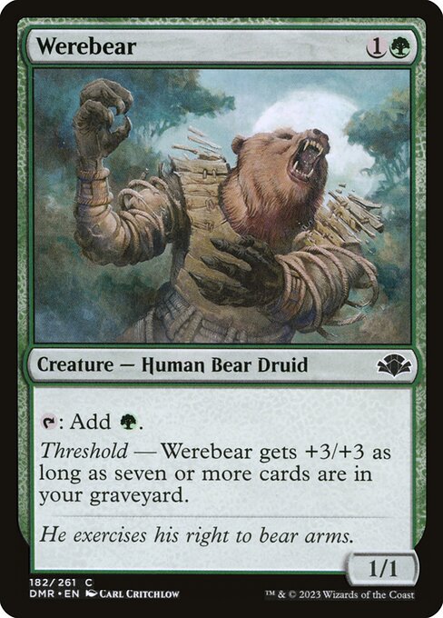 Werebear, Dominaria Remastered 182, common