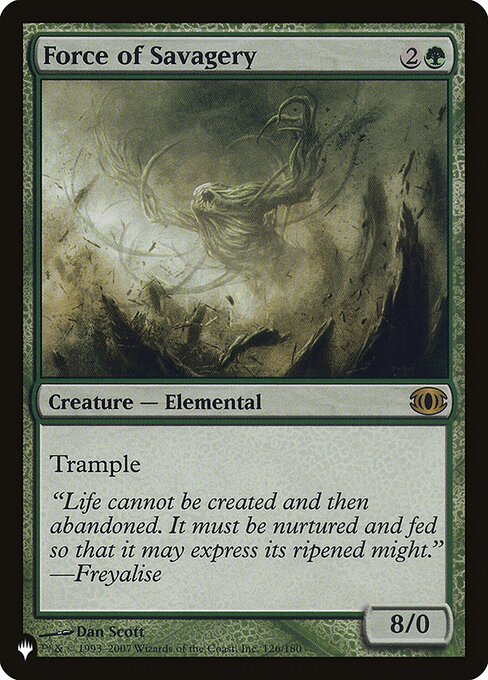 Force of Savagery, The List FUT-126, rare