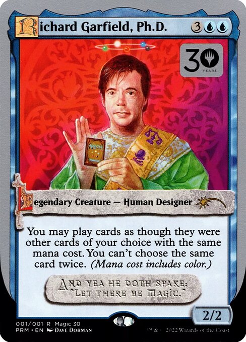 Richard Garfield, Ph.D., 30th Anniversary Misc Promos 1★, rare