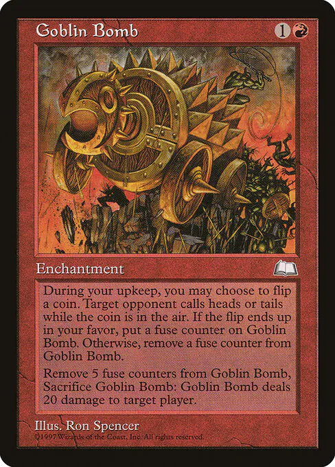 Goblin Bomb, Weatherlight 103, rare