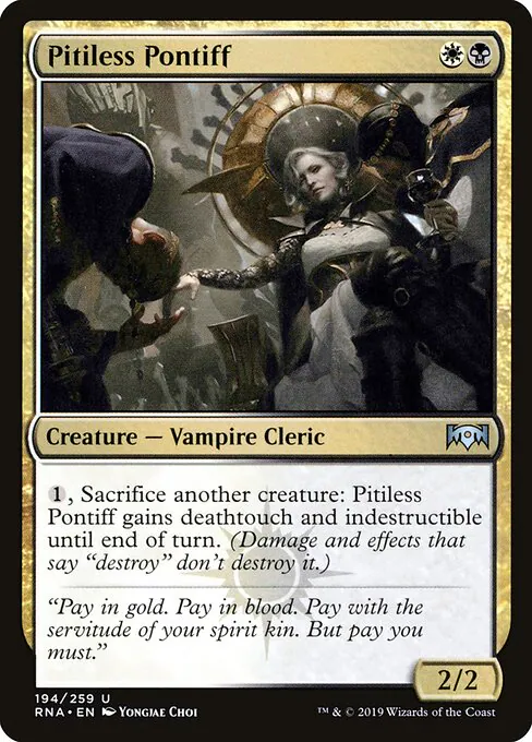 Pitiless Pontiff, Ravnica Allegiance 194, uncommon