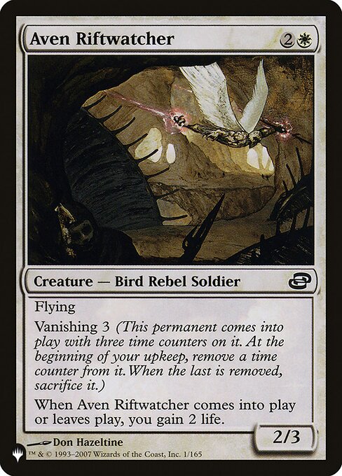 Aven Riftwatcher, The List PLC-1, common