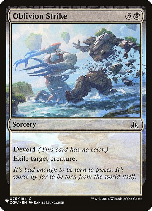 Oblivion Strike, The List OGW-75, common