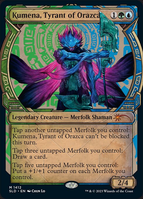 Kumena, Tyrant of Orazca, Secret Lair Drop 1412, mythic