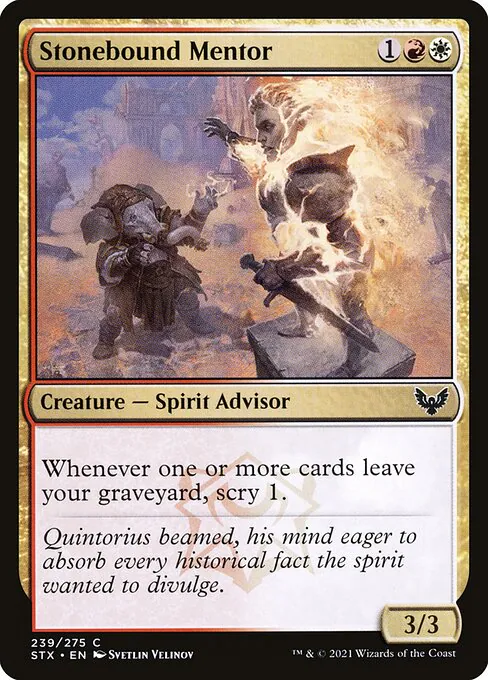Stonebound Mentor, Strixhaven: School of Mages 239, common