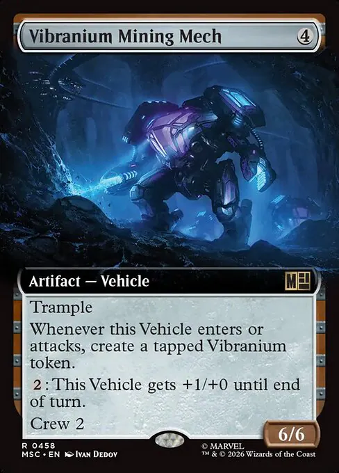 Vibranium Mining Mech, Marvel Super Heroes Commander 458, rare
