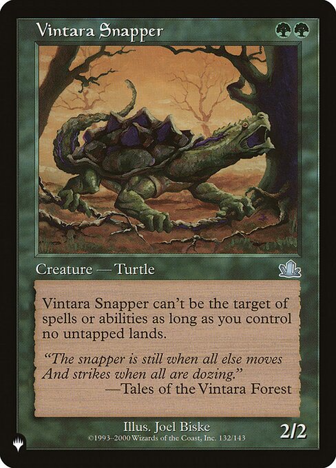 Vintara Snapper, The List PCY-132, uncommon