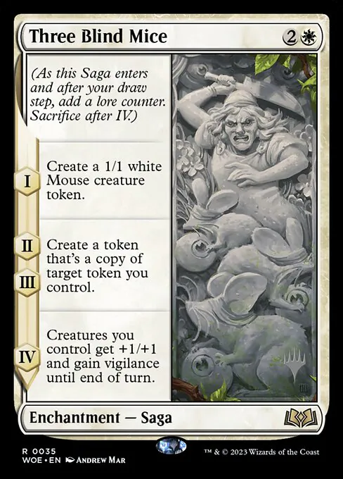 Three Blind Mice, Wilds of Eldraine Promos 35p, rare