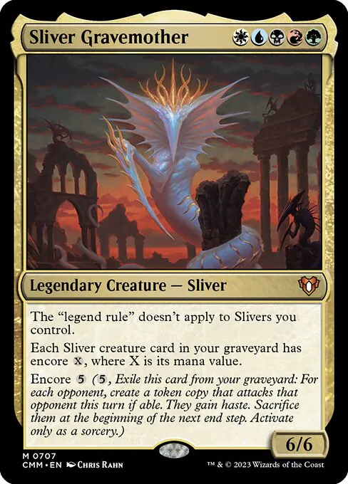 Sliver Gravemother, Commander Masters 707, mythic