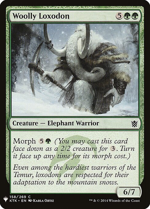 Woolly Loxodon, The List KTK-158, common