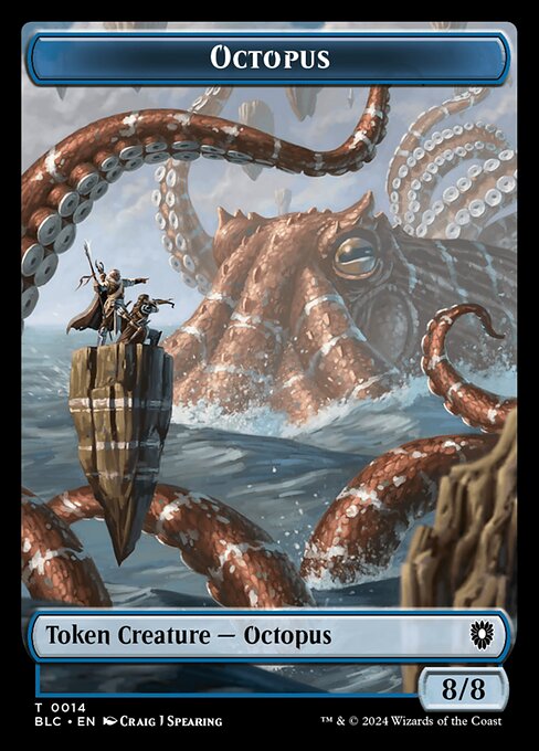 Octopus, Bloomburrow Commander Tokens 14, common