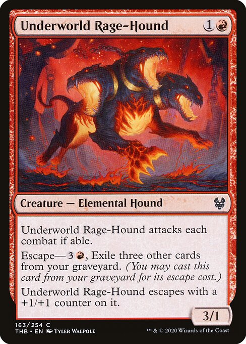 Underworld Rage-Hound, Theros Beyond Death 163, common