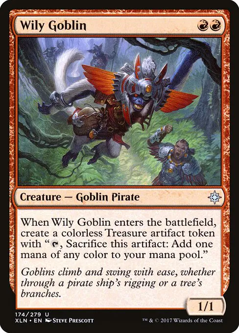 Wily Goblin, Ixalan 174, uncommon