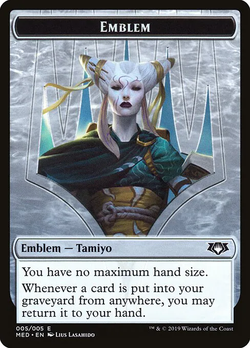 Tamiyo, the Moon Sage Emblem, Mythic Edition Tokens R5, common