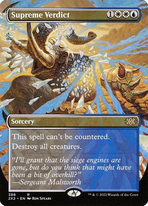 Supreme Verdict, Double Masters 2022 388, rare