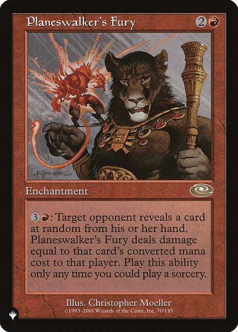Planeswalker's Fury, The List PLS-70, rare