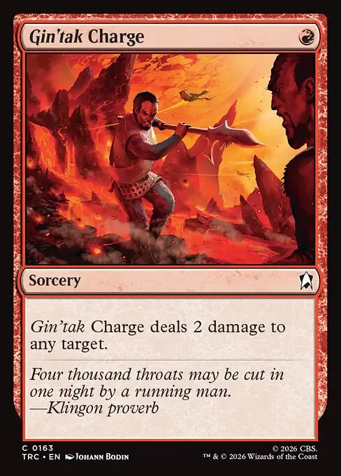 Gin'tak Charge, Star Trek Commander 163, common