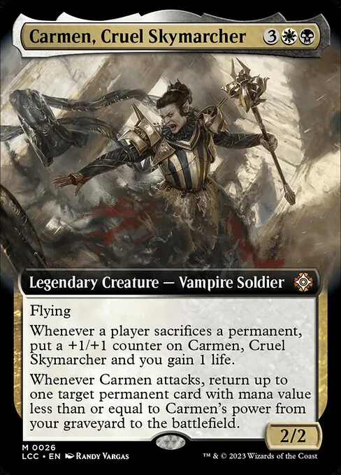 Carmen, Cruel Skymarcher, The Lost Caverns of Ixalan Commander 26, mythic