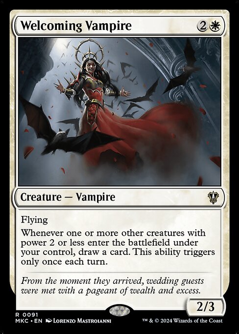 Welcoming Vampire, Murders at Karlov Manor Commander 91, rare