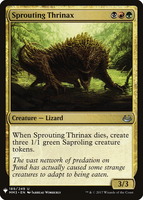 Sprouting Thrinax, The List MM3-189, uncommon