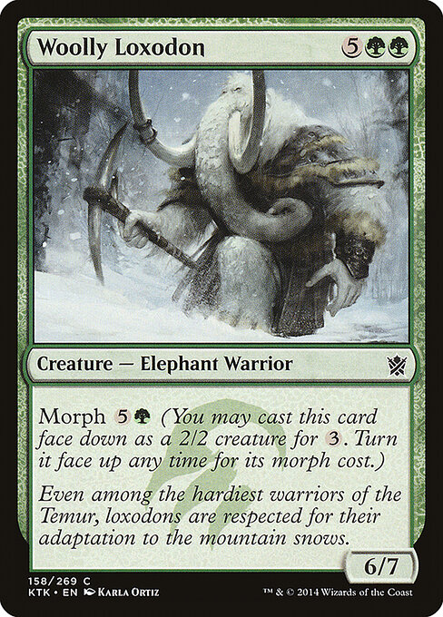 Woolly Loxodon, Khans of Tarkir 158, common