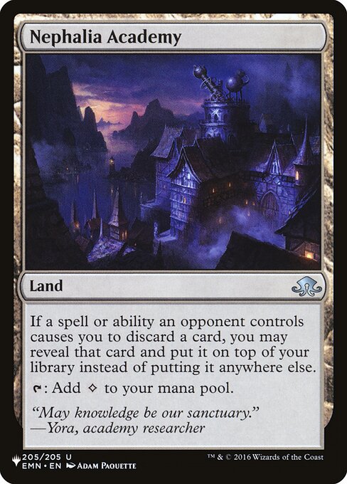 Nephalia Academy, The List EMN-205, uncommon