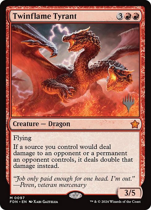 Twinflame Tyrant, Foundations Promos 97p, mythic
