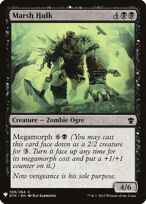 Marsh Hulk, The List DTK-109, common