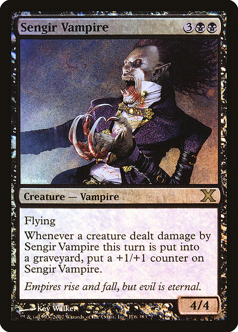 Sengir Vampire, Tenth Edition 176★, rare