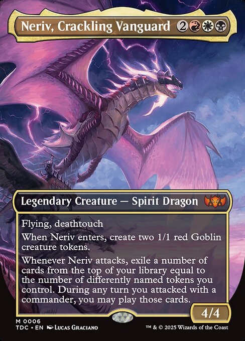 Neriv, Crackling Vanguard, Tarkir: Dragonstorm Commander 6, mythic