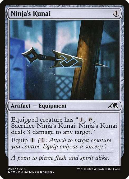 Ninja's Kunai, Kamigawa: Neon Dynasty 252, common