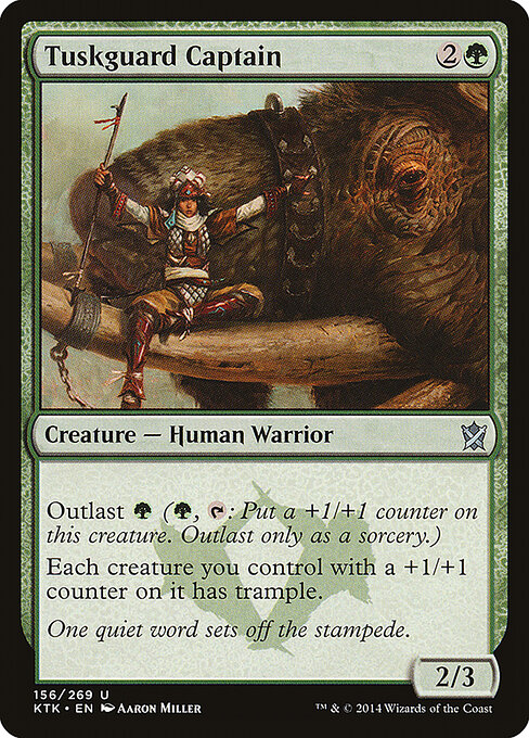 Tuskguard Captain, Khans of Tarkir 156, uncommon