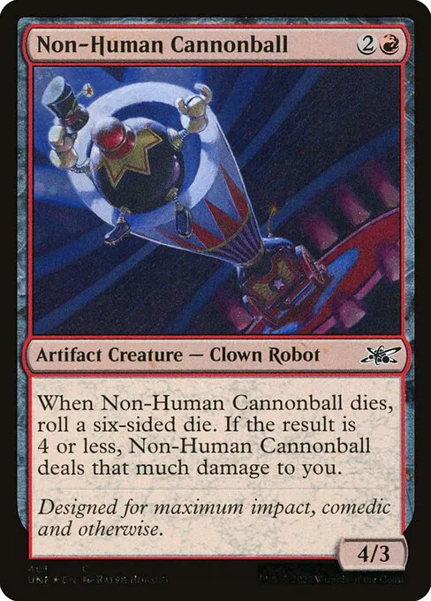 Non-Human Cannonball, Unfinity 401, common