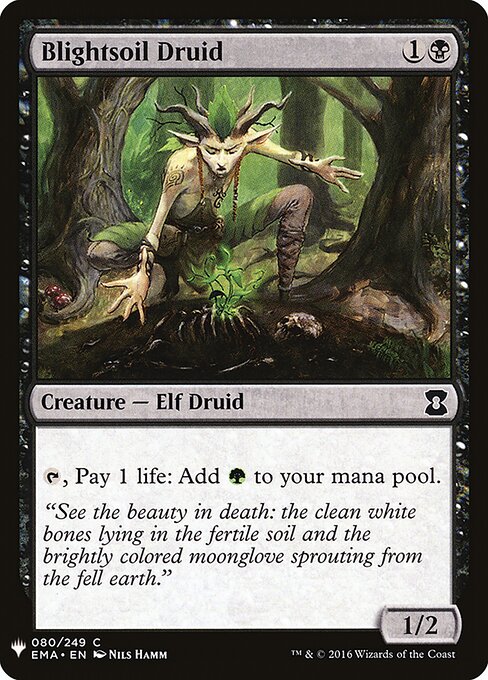 Blightsoil Druid, The List EMA-80, common