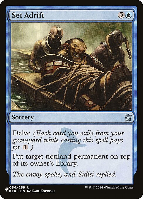 Set Adrift, The List KTK-54, uncommon